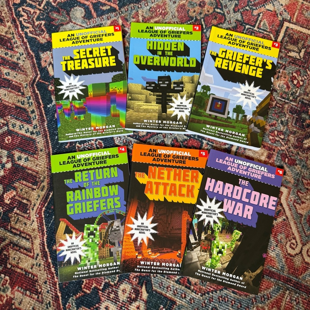 Set of 6 Minecraft Adventure Books